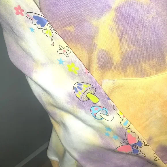 alab A-Lab Womens Size M Freela Mushroom Tie Dye Hoodie - Picture 6 of 9